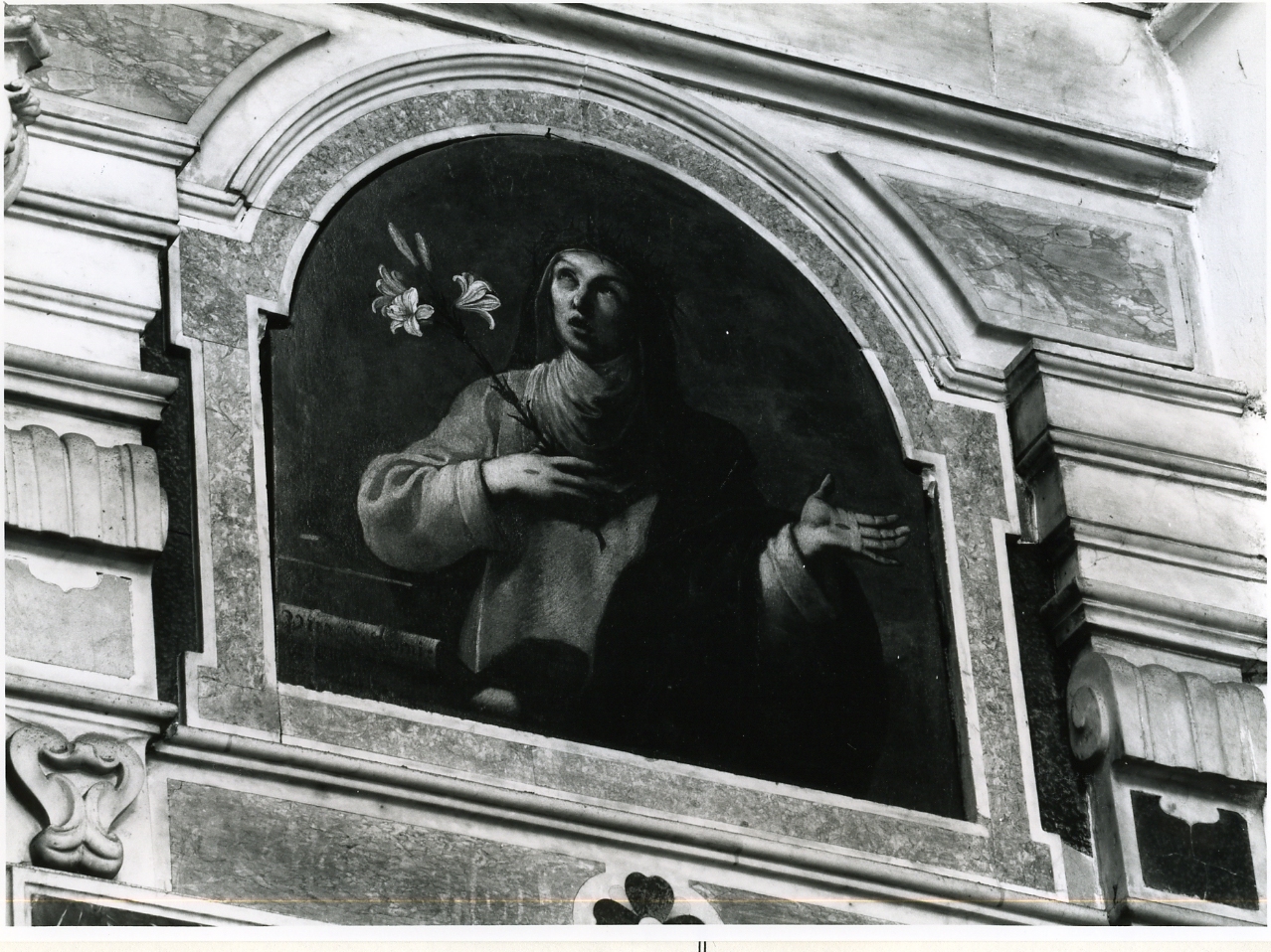 Santa Caterina da Siena (dipinto, elemento d'insieme) di Mercurio Carlo detto Mercurio d'Aversa (sec. XVII)
