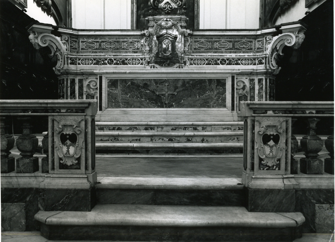 altare maggiore, elemento d'insieme di Lazzari Dionisio (sec. XVII)