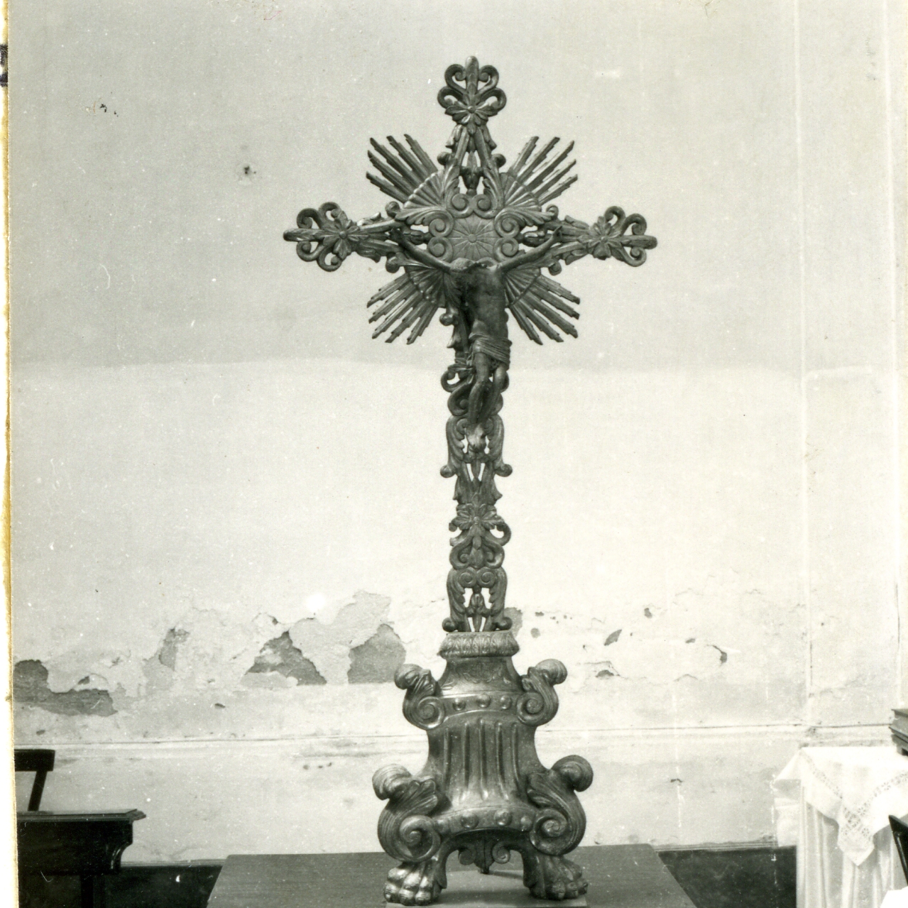 croce d'altare, serie - bottega napoletana (seconda metà sec. XIX)