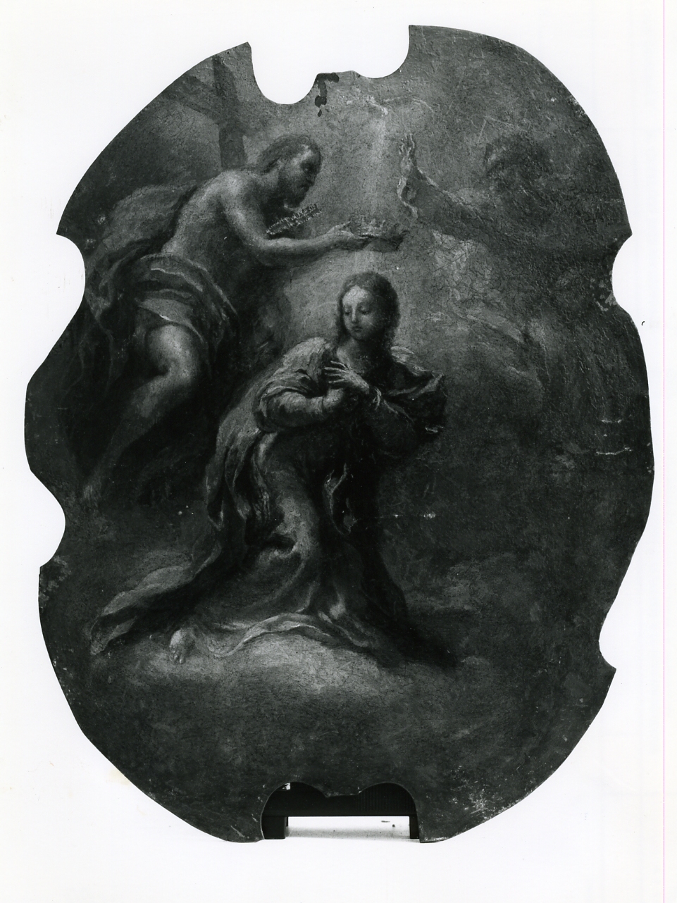 incoronazione di Maria Vergine (dipinto) di Del Po Giacomo (sec. XVIII)