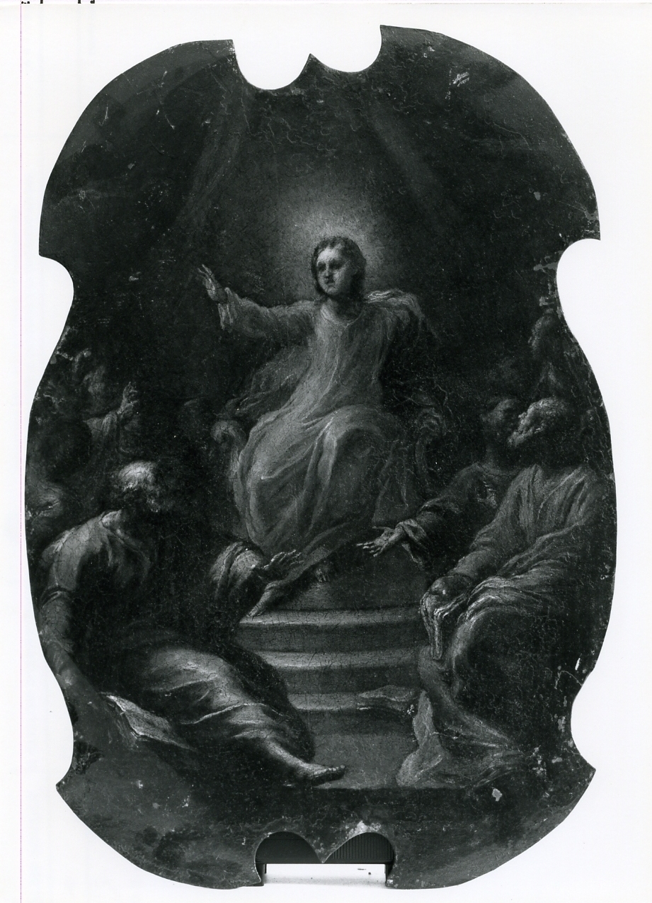 Cristo tra gli apostoli (dipinto) di Del Po Giacomo (sec. XVIII)