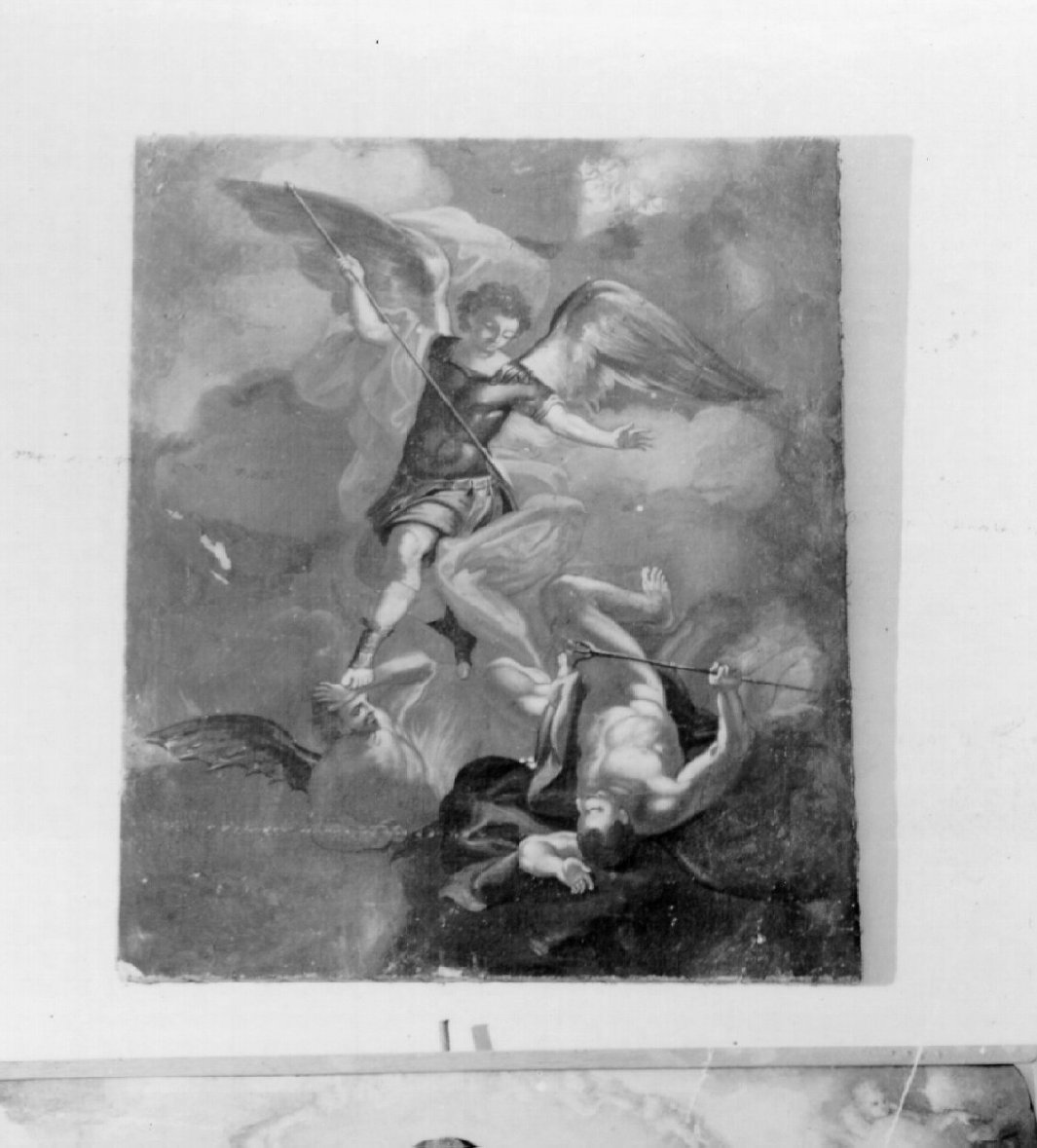 caduta degli angeli ribelli (dipinto) - ambito napoletano (inizio sec. XVIII)