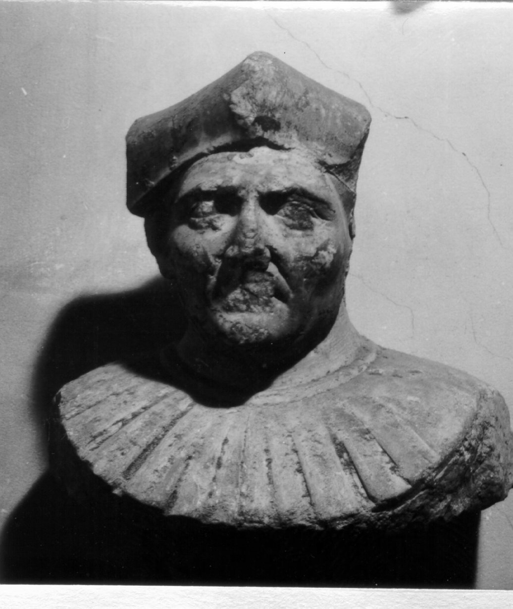 ritratto d'uomo (scultura, frammento) - ambito napoletano (metà sec. XVI)