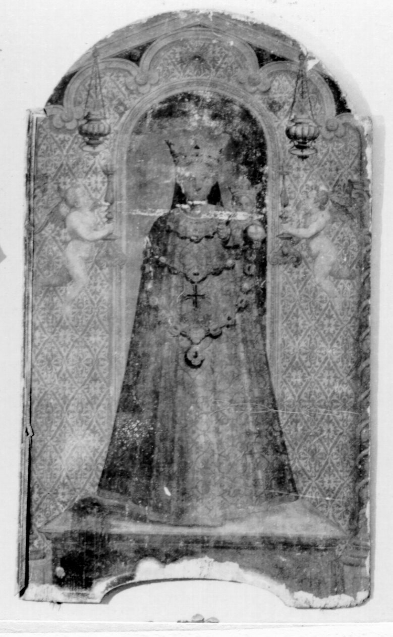 incoronazione di Maria Vergine (dipinto) - ambito napoletano (metà sec. XVI)