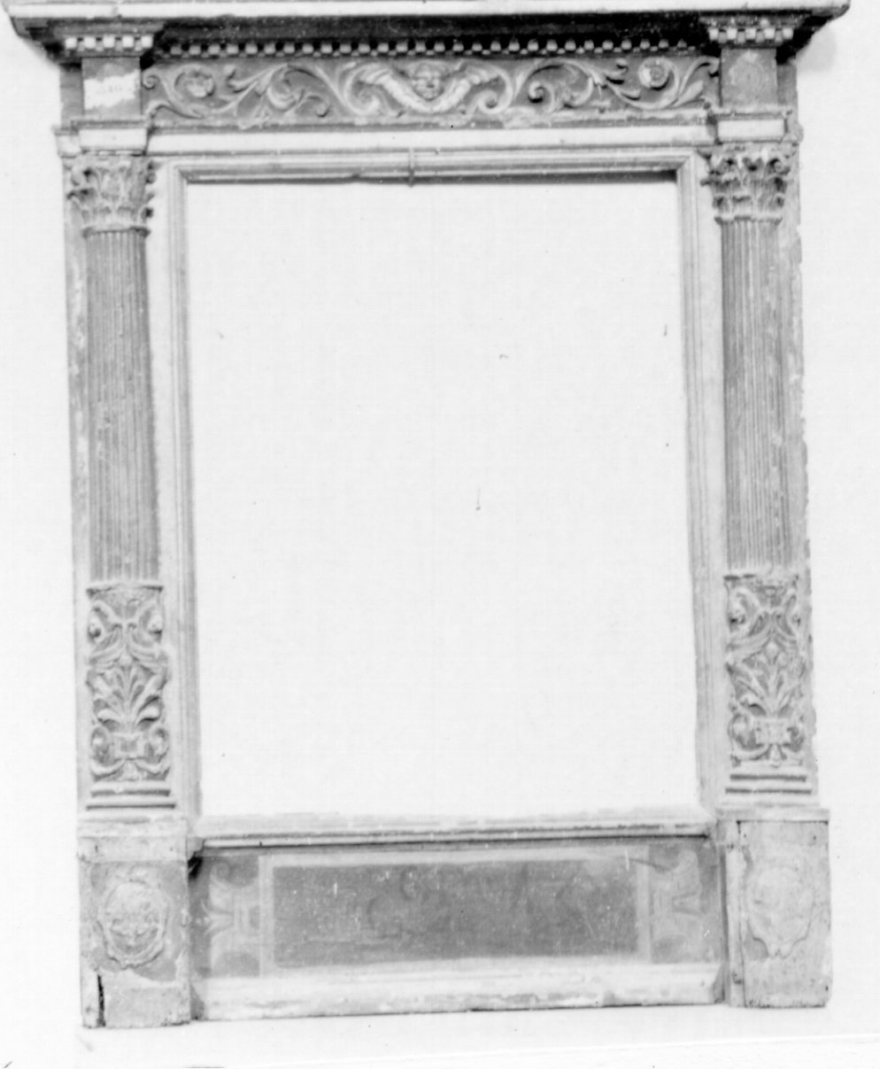 mostra d'altare, elemento d'insieme - bottega napoletana (metà sec. XVI)