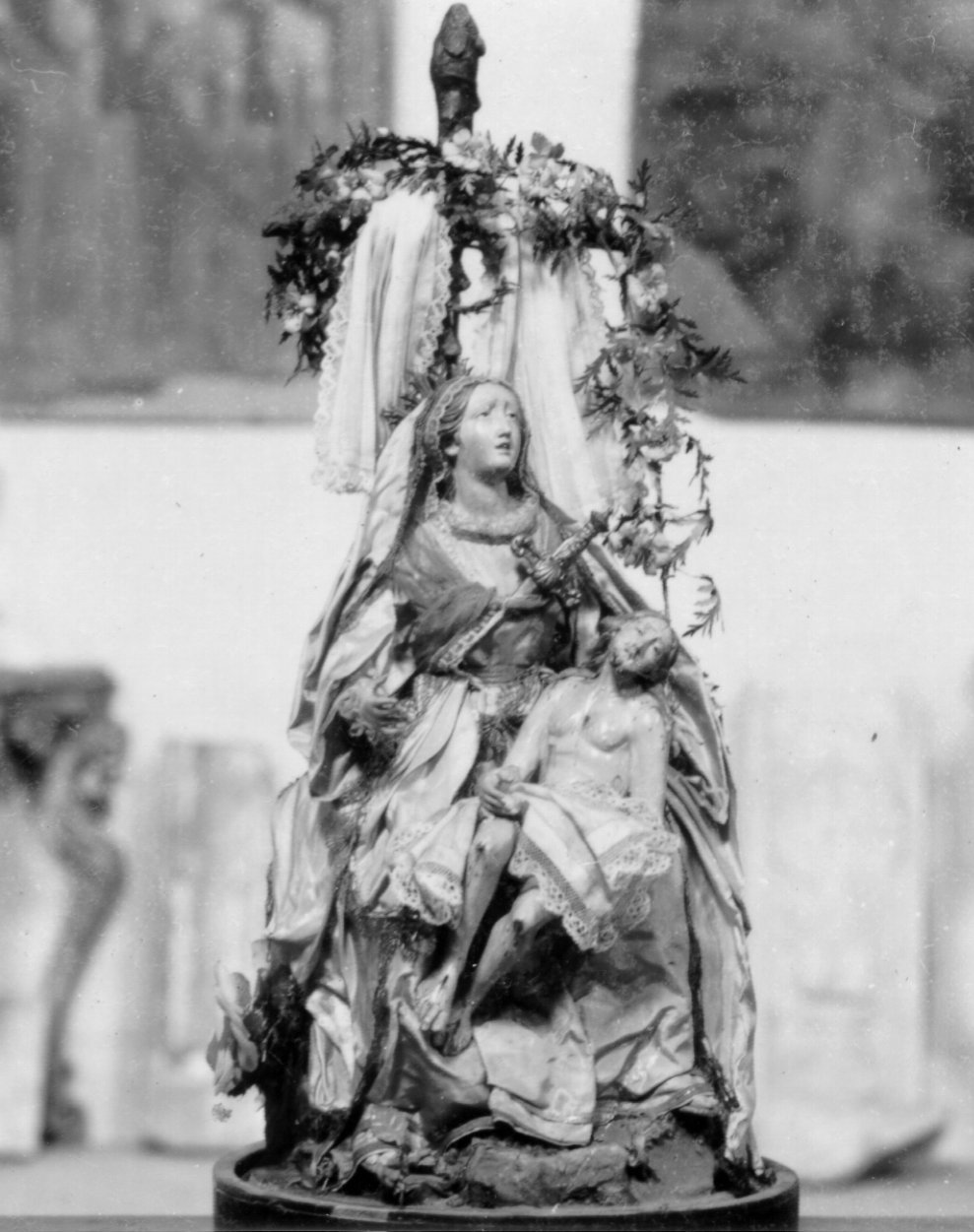 pietà (statuetta devozionale) - bottega napoletana (fine sec. XVIII)