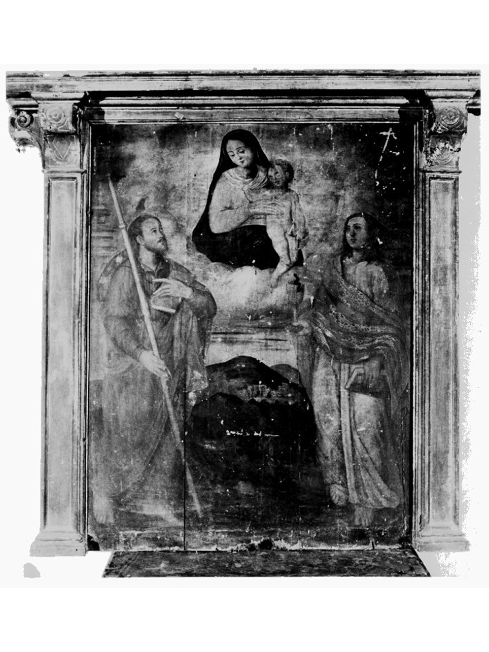 Madonna con Bambino e Santi (dipinto) - ambito napoletano (metà sec. XVI)