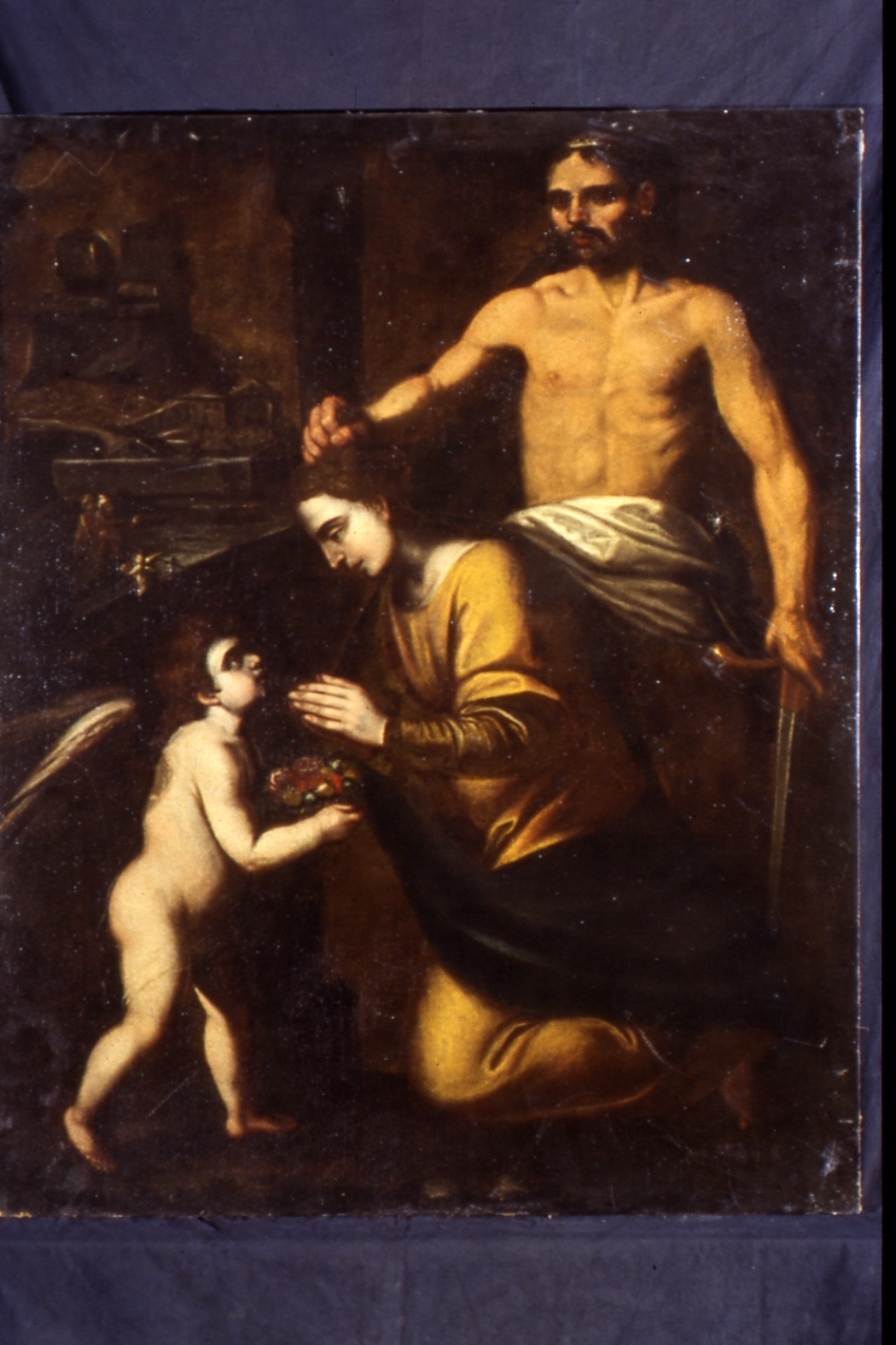 decapitazione di una Santa (dipinto) - ambito napoletano (secondo quarto sec. XVII)