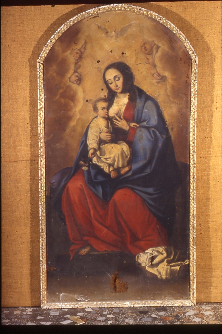 Madonna con Bambino (dipinto) di Marullo Giuseppe (ultimo quarto sec. XVII)