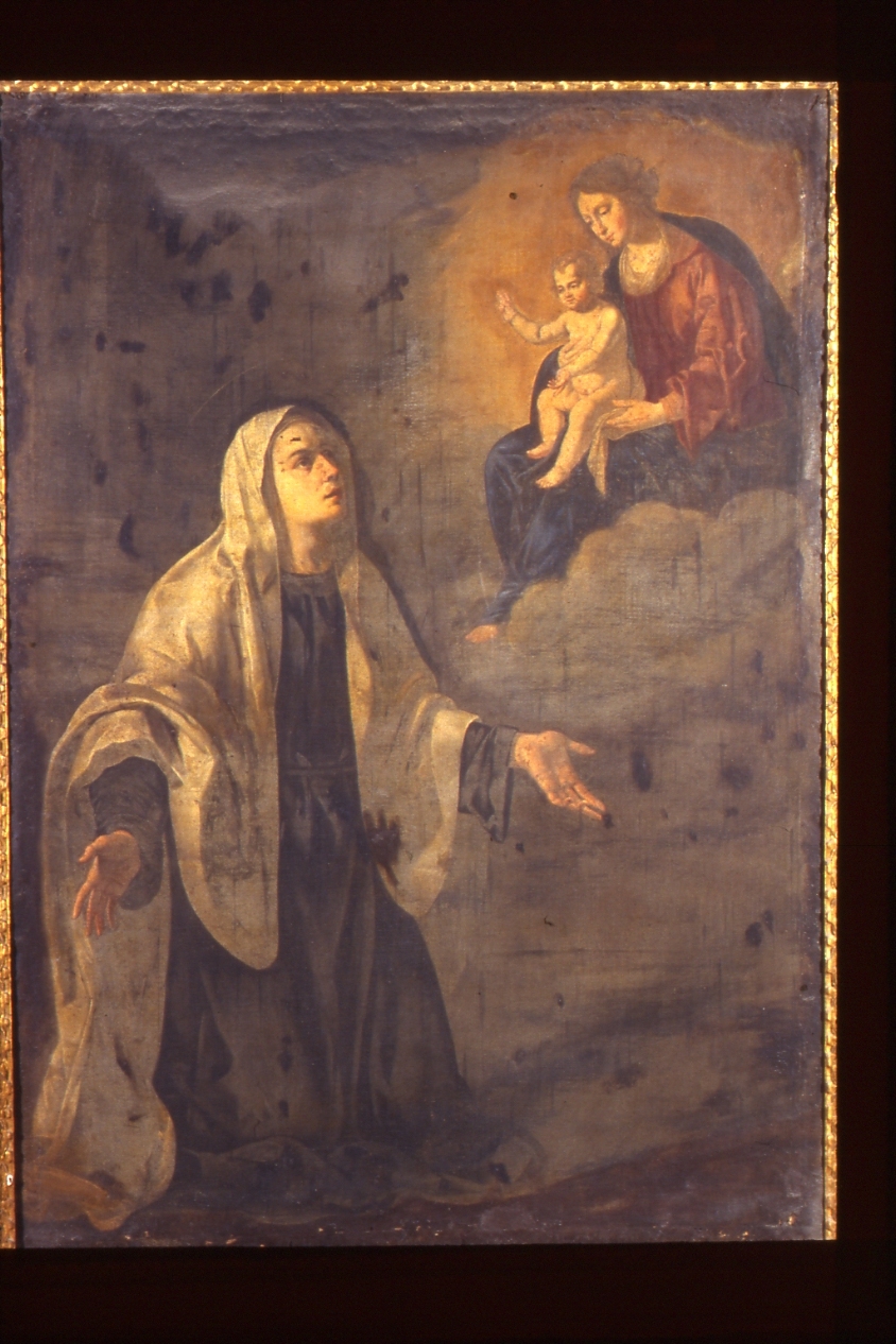 Visione di Santa Candida (dipinto) di Marullo Giuseppe (metà sec. XVII)