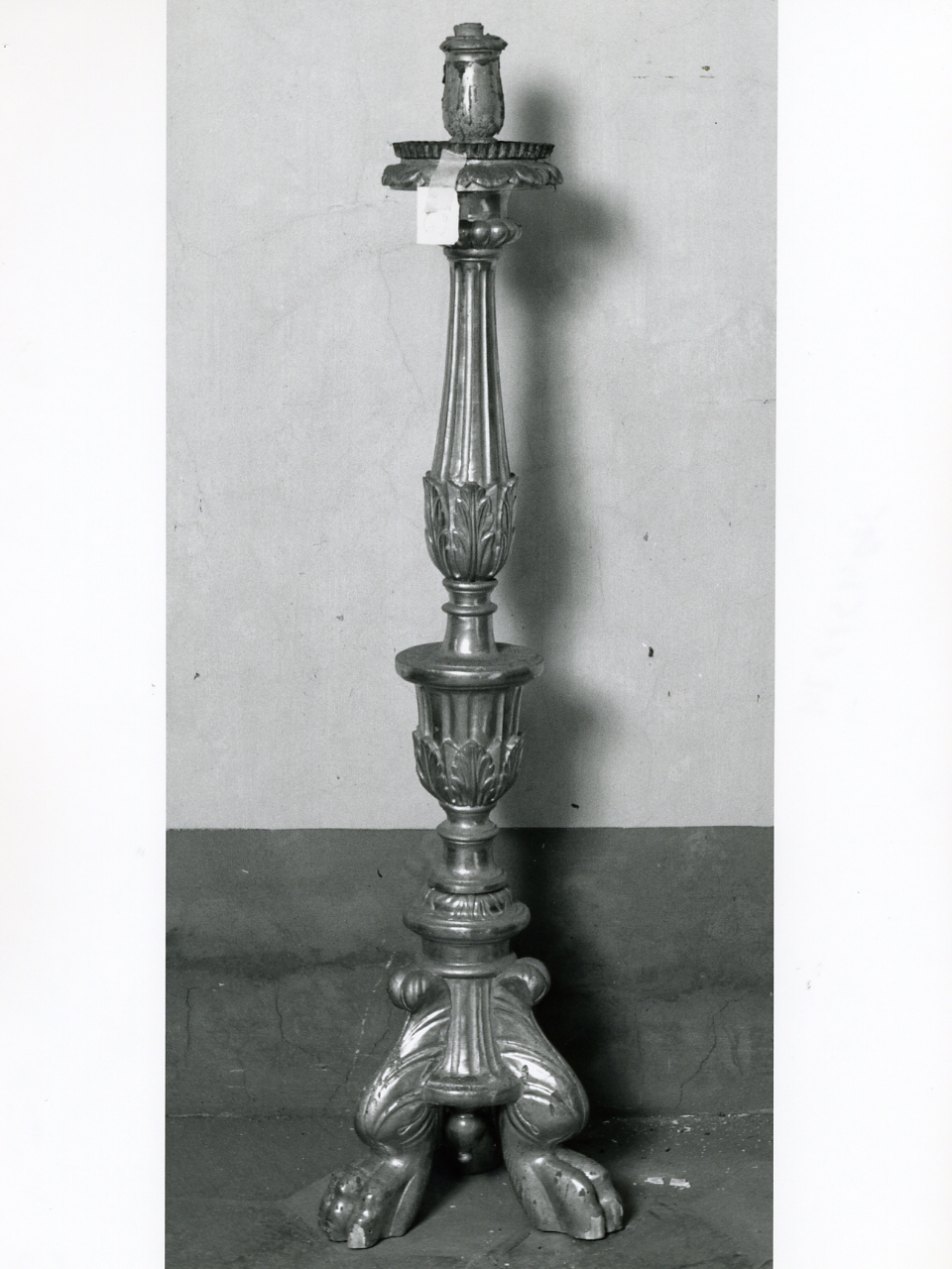 candeliere d'altare - bottega napoletana (fine sec. XVIII)