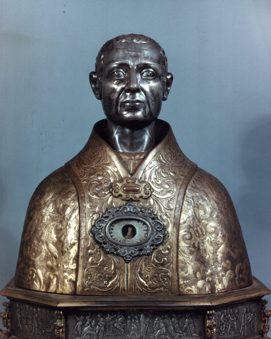 San Gennaro (reliquiario - a busto) - bottega napoletana (prima metà sec. XVII, sec. XIX)