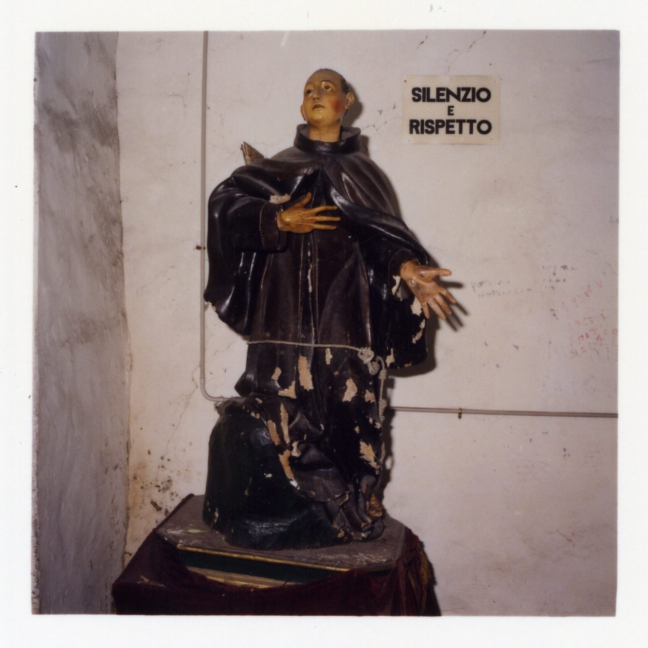 San Pasquale Baylon (statua) - bottega napoletana (seconda metà sec. XIX)