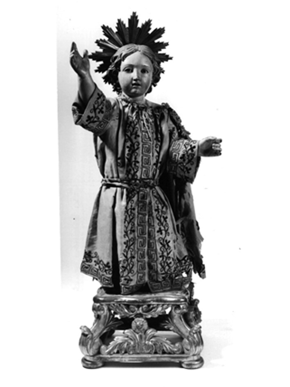 GESU' BAMBINO (STATUETTA DEVOZIONALE) - AMBITO NAPOLETANO (Prima metà sec. XIX)