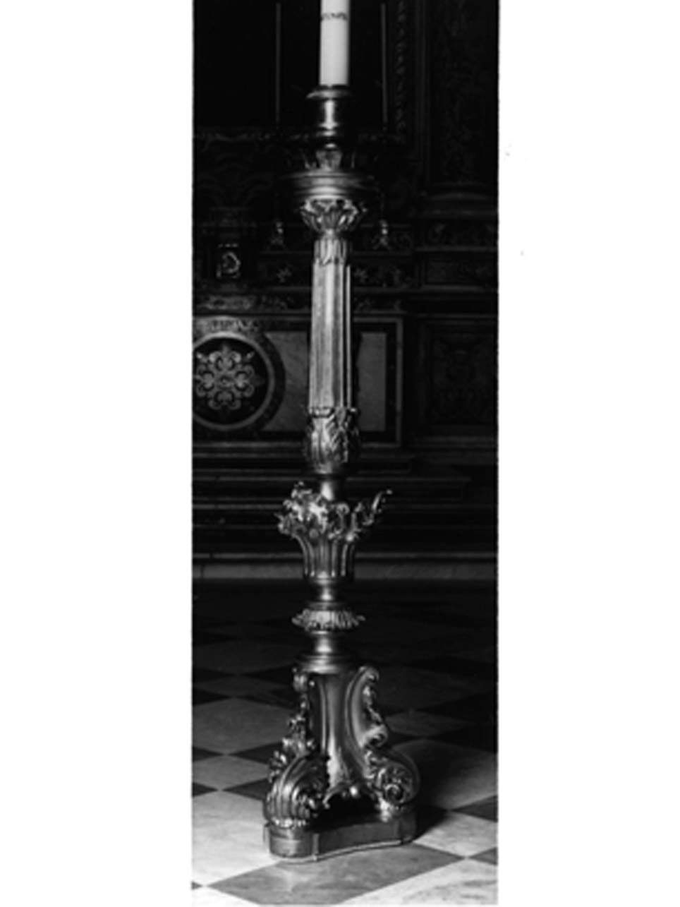 candelabro - bottega napoletana (metà sec. XVIII)