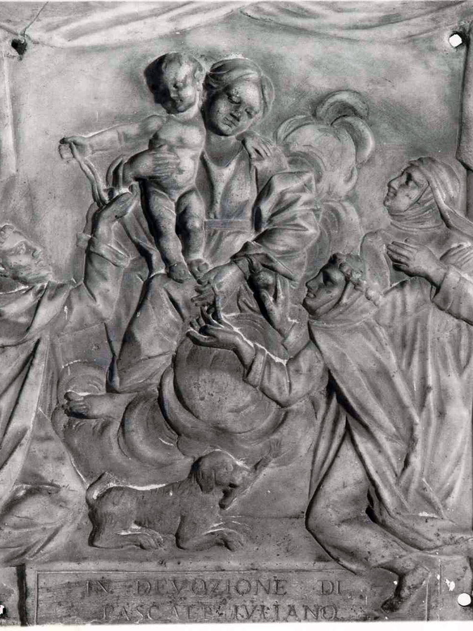 Madonna con Bambino e Santi (rilievo) - bottega napoletana (inizio sec. XIX)