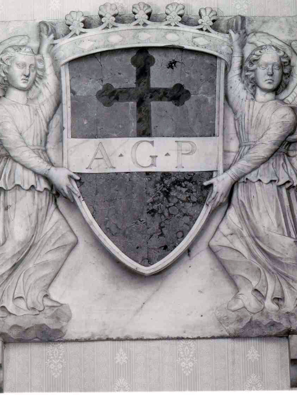 angeli reggistemma (rilievo) - bottega napoletana (prima metà sec. XIX)