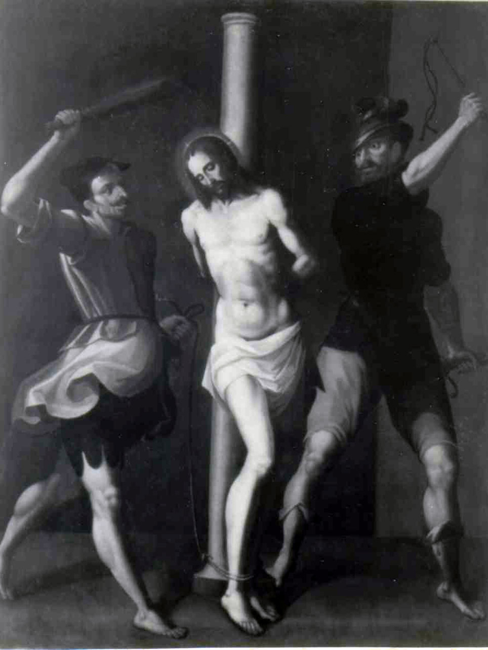 flagellazione di Cristo (dipinto) di Tramontano Decio (seconda metà sec. XVI)
