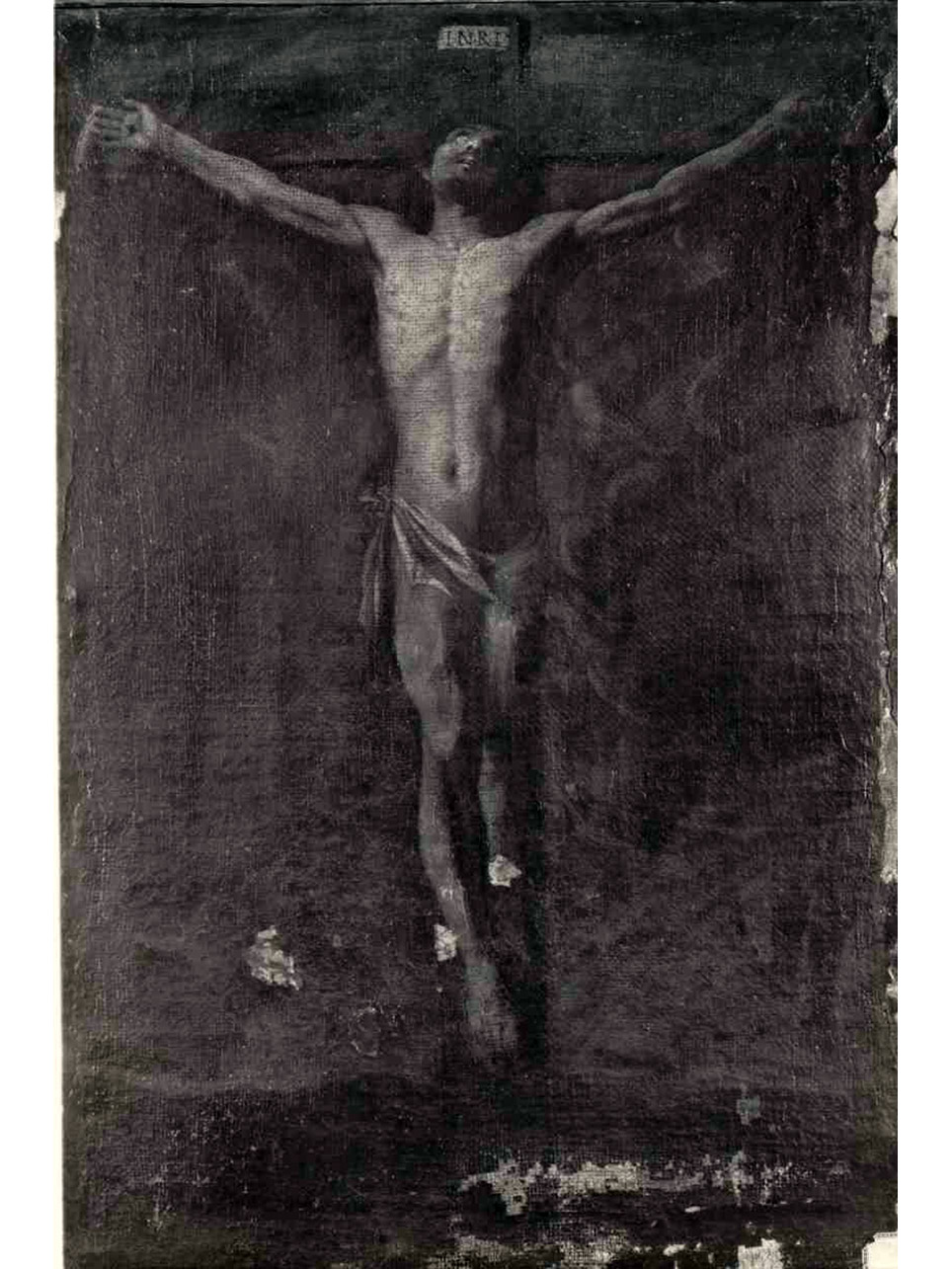 Cristo crocifisso (dipinto) - ambito napoletano (metà sec. XVII)