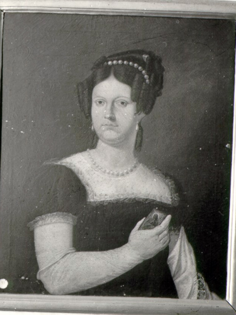 ritratto di Isabella Borbone di Spagna (dipinto) - ambito napoletano (sec. XIX)