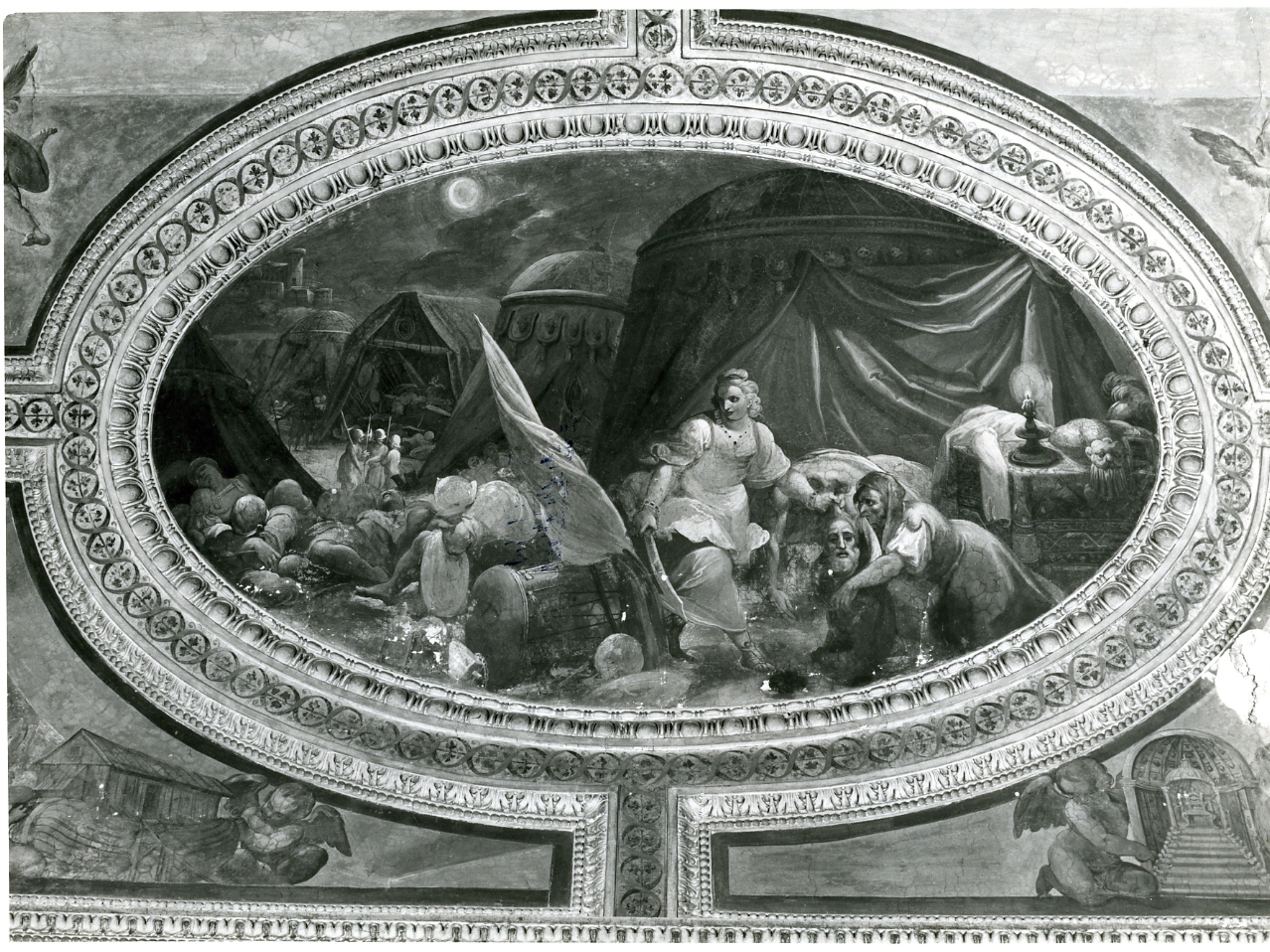meretrice di Gerico (dipinto, elemento d'insieme) di Corenzio Belisario (sec. XVII)