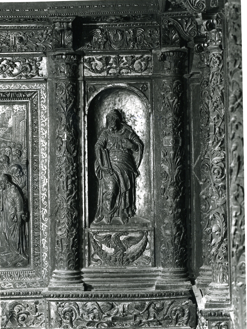 profeta (statuetta, elemento d'insieme) di Caccavello Salvatore (e aiuti) (ultimo quarto sec. XVI)