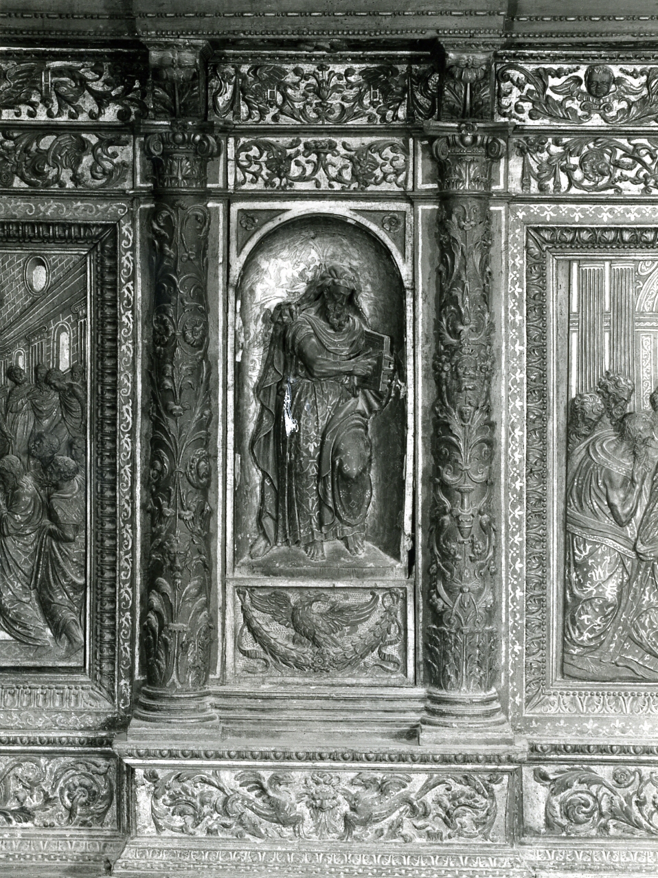 profeta (statuetta, elemento d'insieme) di Caccavello Salvatore (e aiuti) (ultimo quarto sec. XVI)