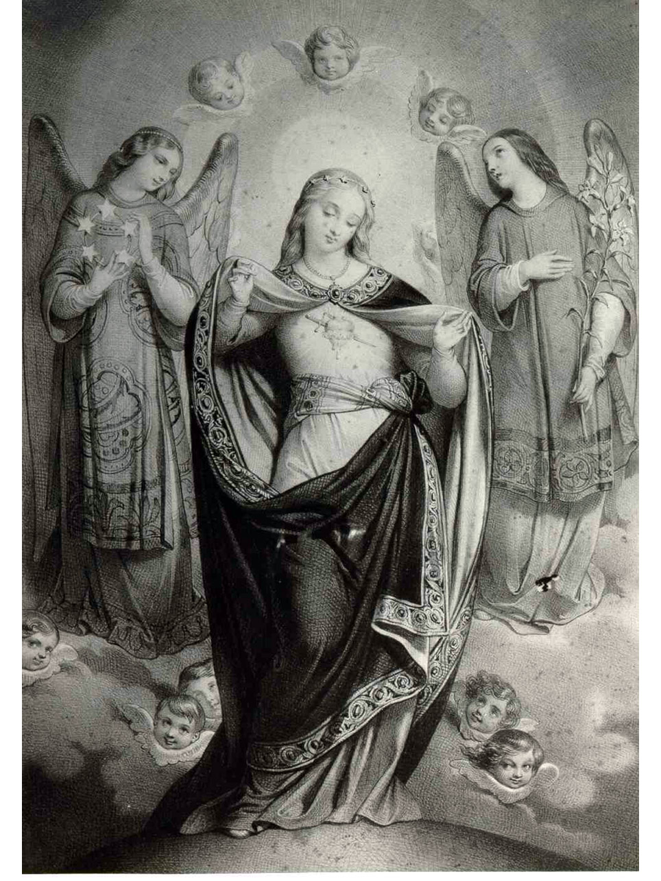 Sacro Cuore di Maria (stampa) - ambito italiano (inizio sec. XX)