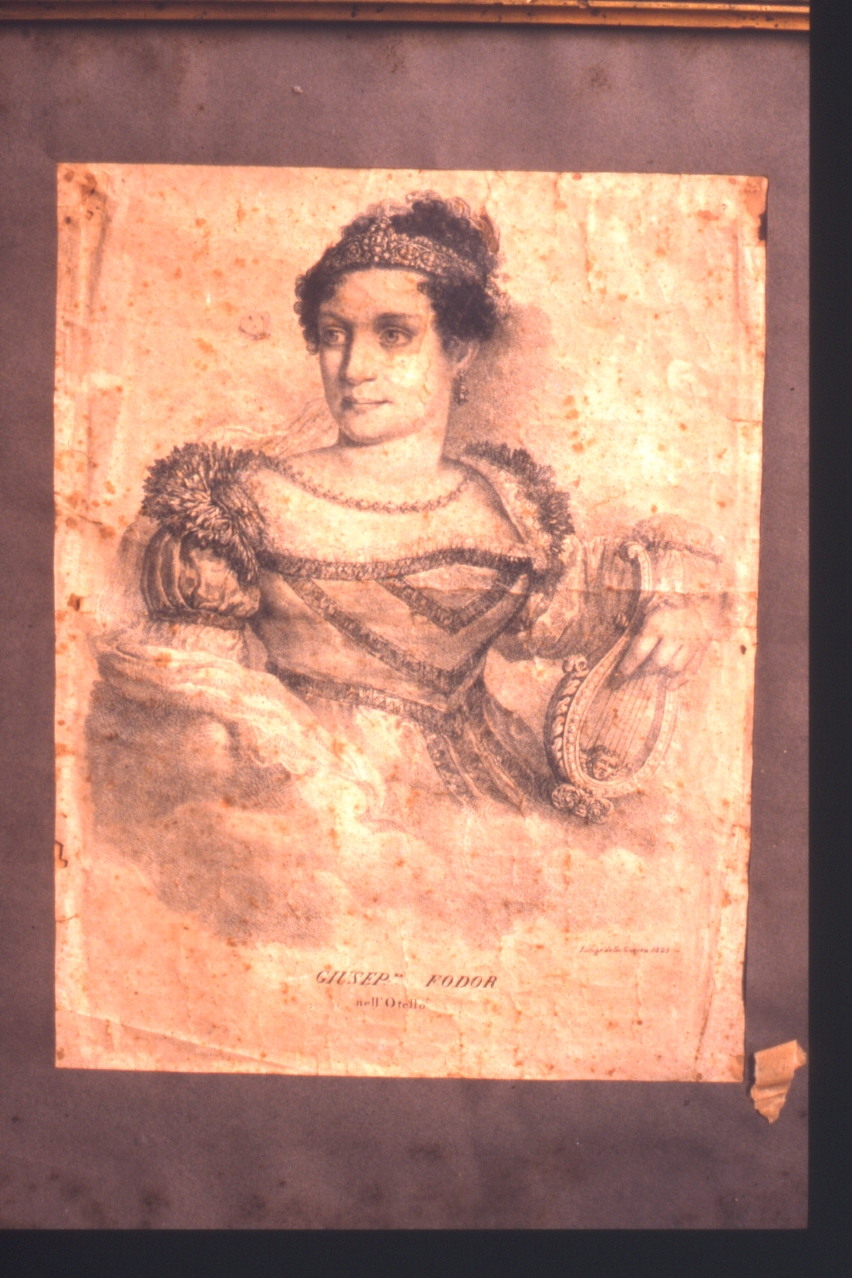 ritratto di Josephine Fodor Mainvielle (stampa) - ambito europeo (primo quarto sec. XIX)