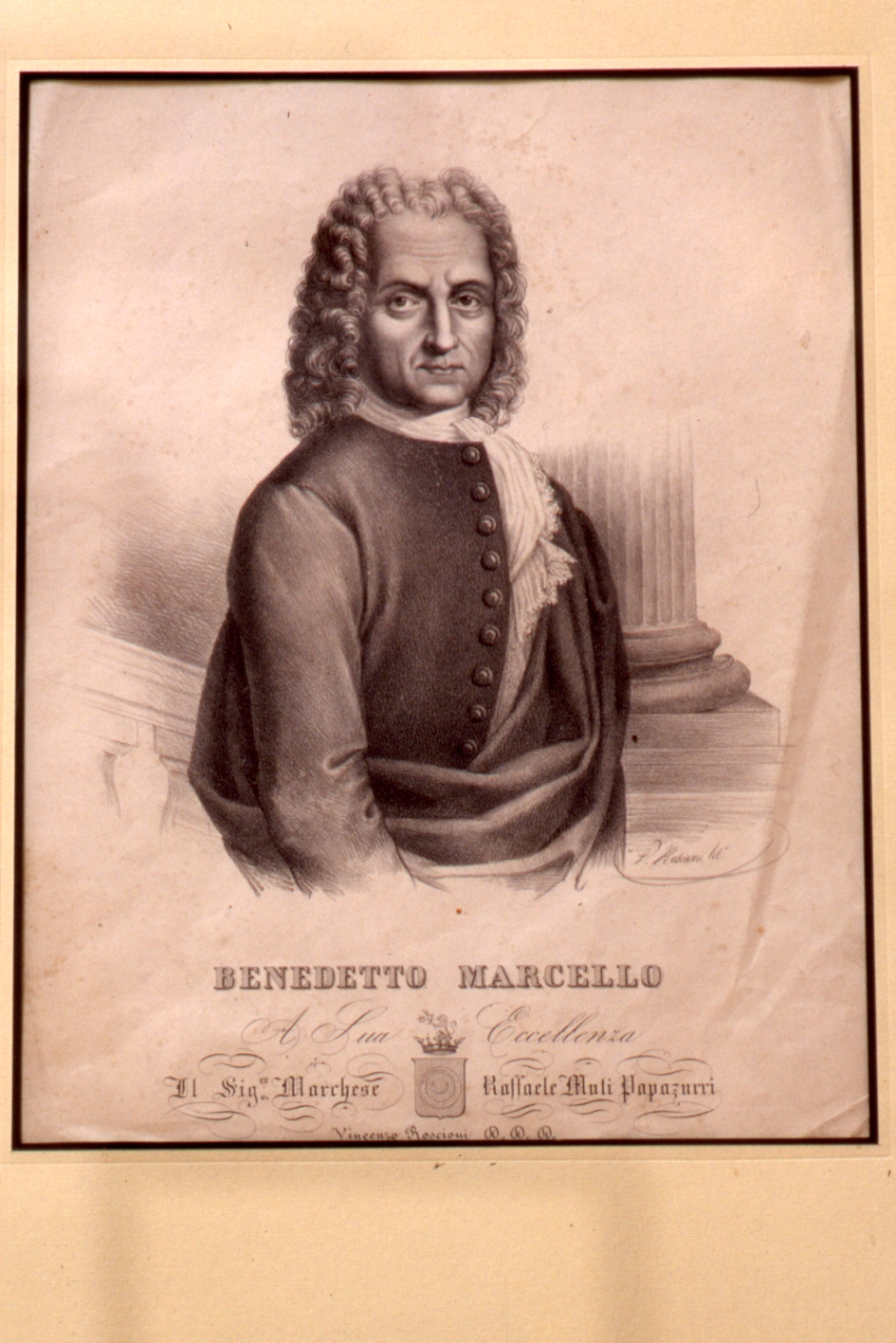ritratto di Benedetto Marcello (stampa) di Roscioni Vincenzo (sec. XIX)