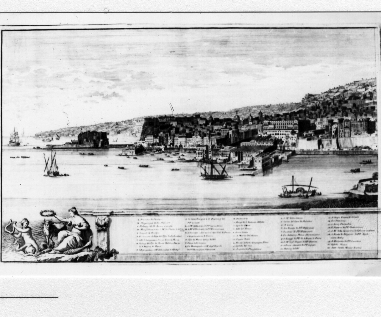veduta della città di Napoli (stampa) di Sclopis Ignazio (sec. XVIII)