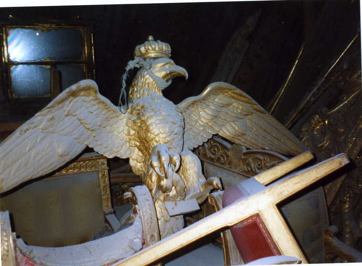 aquila bicipite (scultura) - bottega campana (sec. XIX)