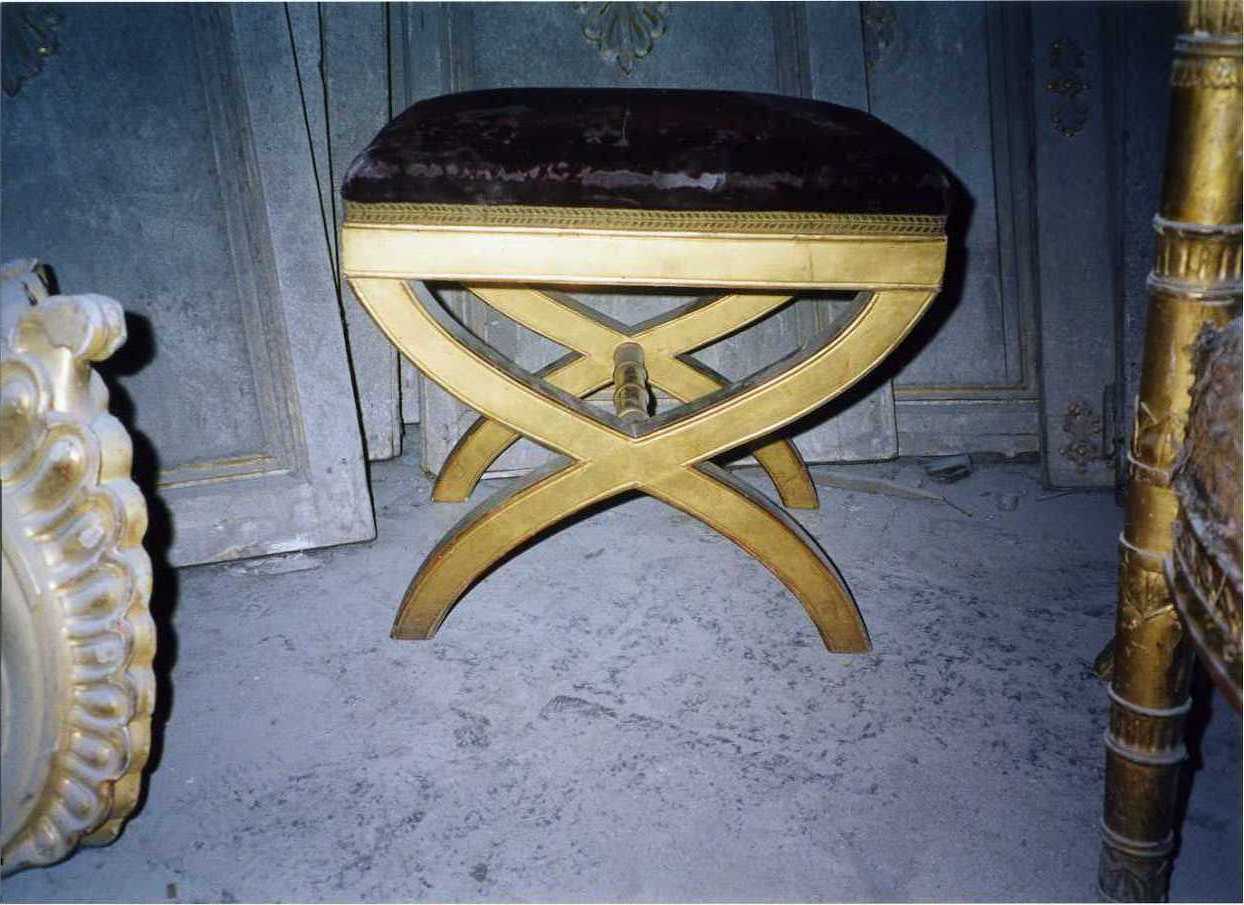 sgabello, serie - bottega campana (sec. XIX)