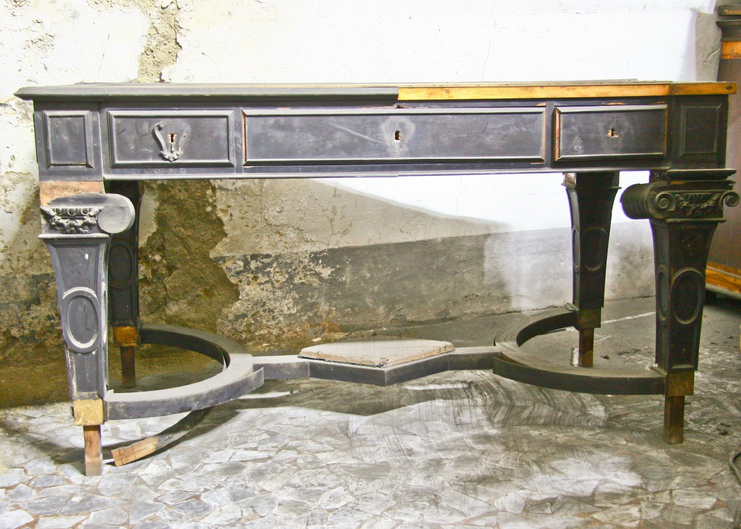 scrivania - bottega campana (sec. XIX)