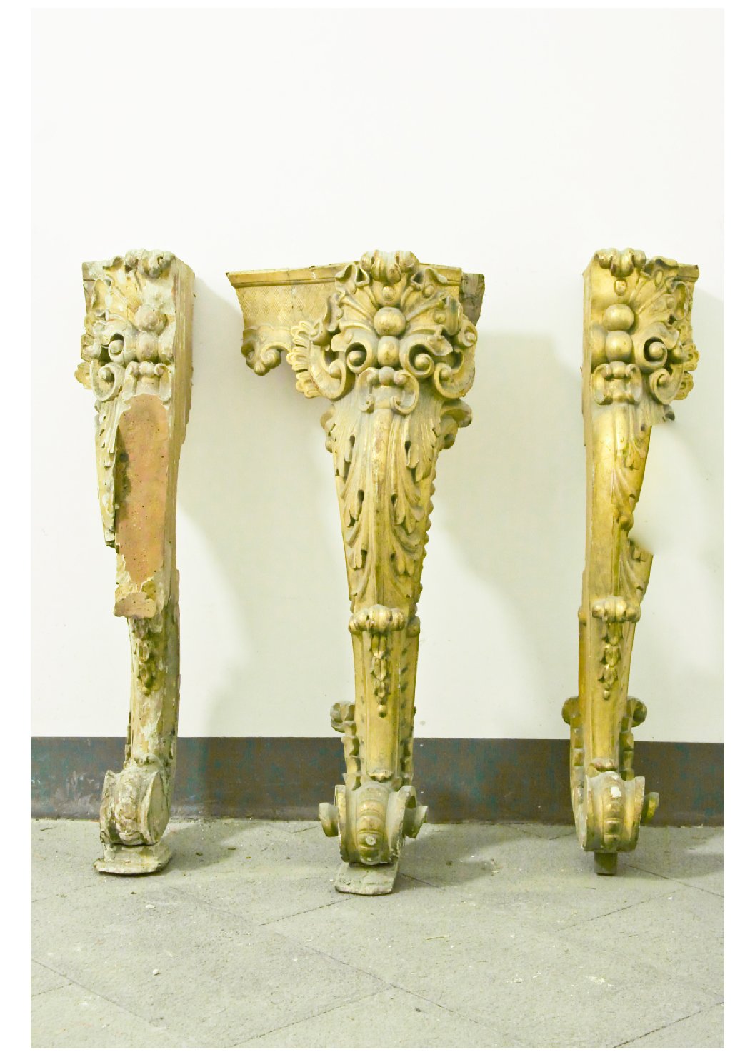 piede - a zampa di leone, serie - bottega campana (prima metà sec. XIX)