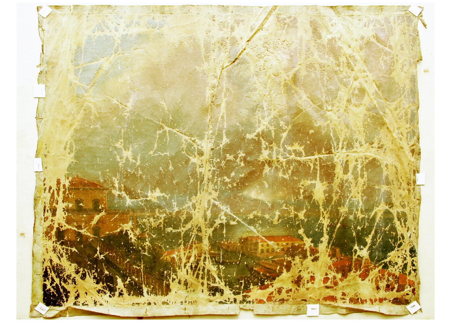 veduta del golfo di Napoli (dipinto) - ambito campano (sec. XIX)