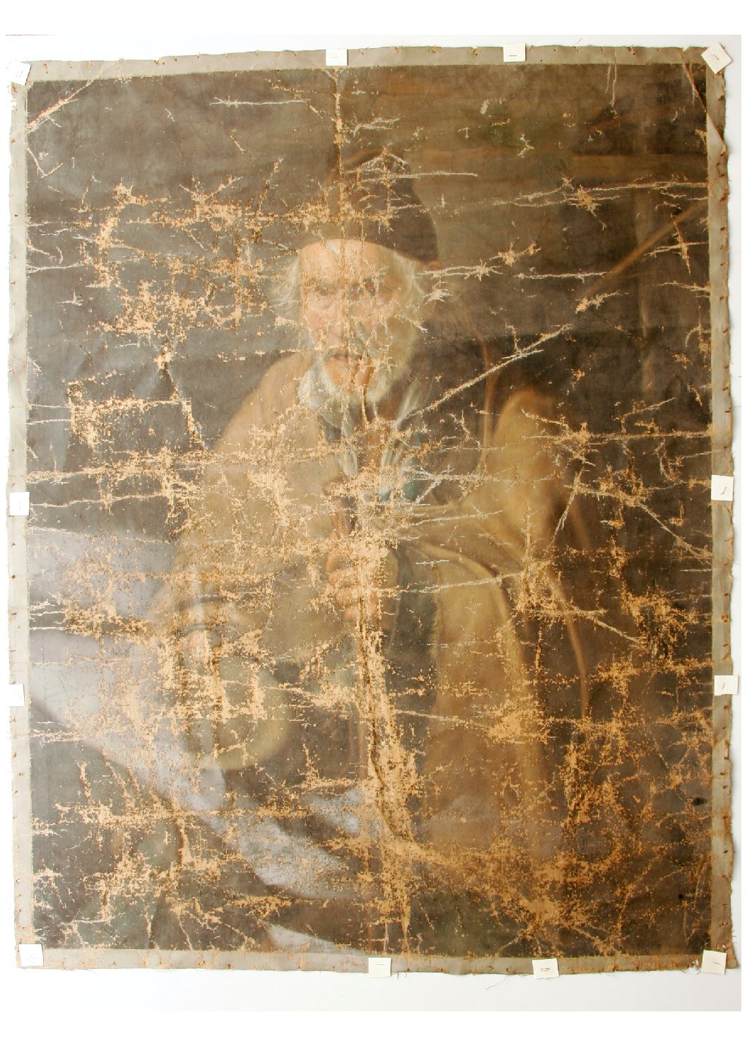 L'accattone, figura maschile (dipinto) di Bucci Flavio (sec. XIX)