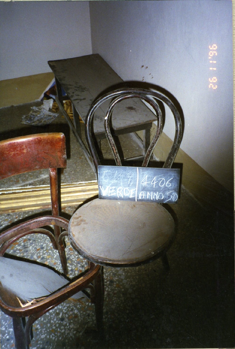 sedia - bottega campana (inizio sec. XX)