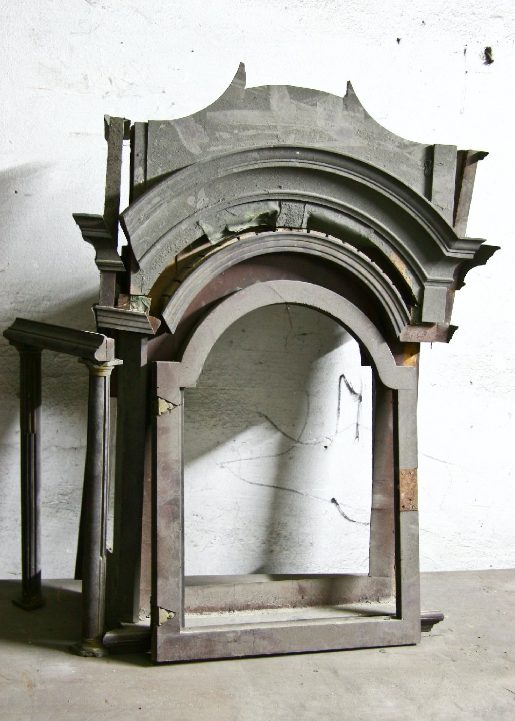 tabernacolo, frammento - bottega campana (sec. XIX)