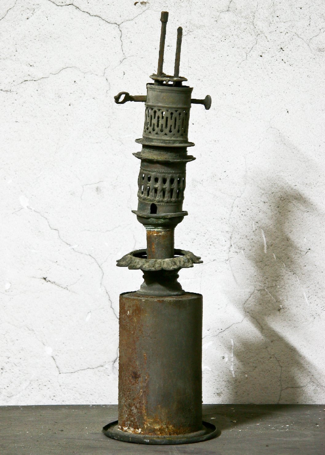 lampada, frammento - bottega campana (sec. XIX)
