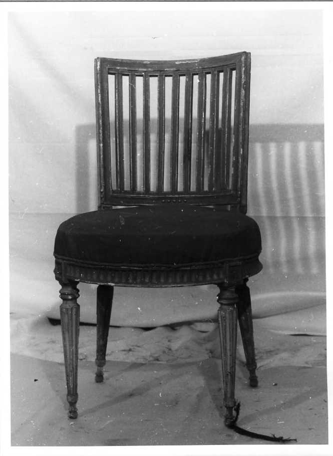 sedia - bottega napoletana (fine/inizio secc. XVIII/ XIX)