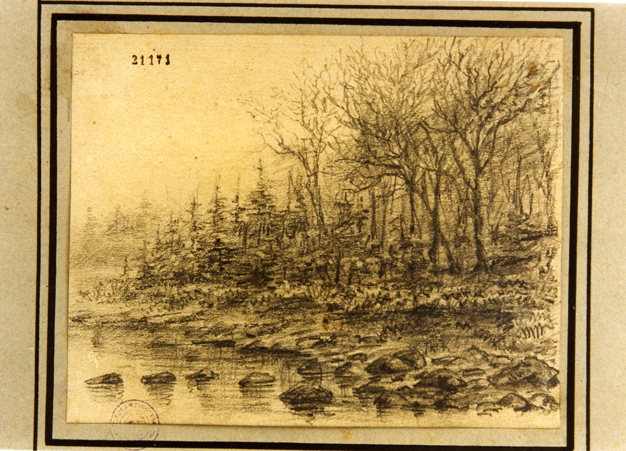 paesaggio (disegno) di Wildenradt Johan Peter (sec. XIX)