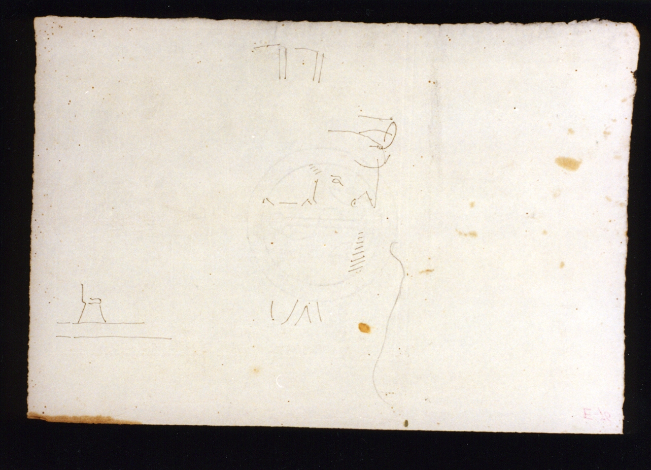studio di decorazioni egiziane (disegno) di Vetri Paolo (sec. XIX)