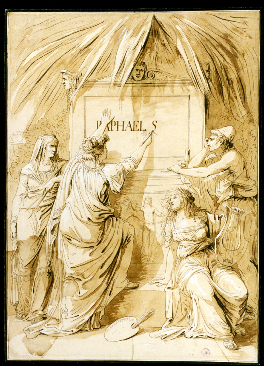 scena allegorica (disegno) di Pinelli Bartolomeo (sec. XIX)