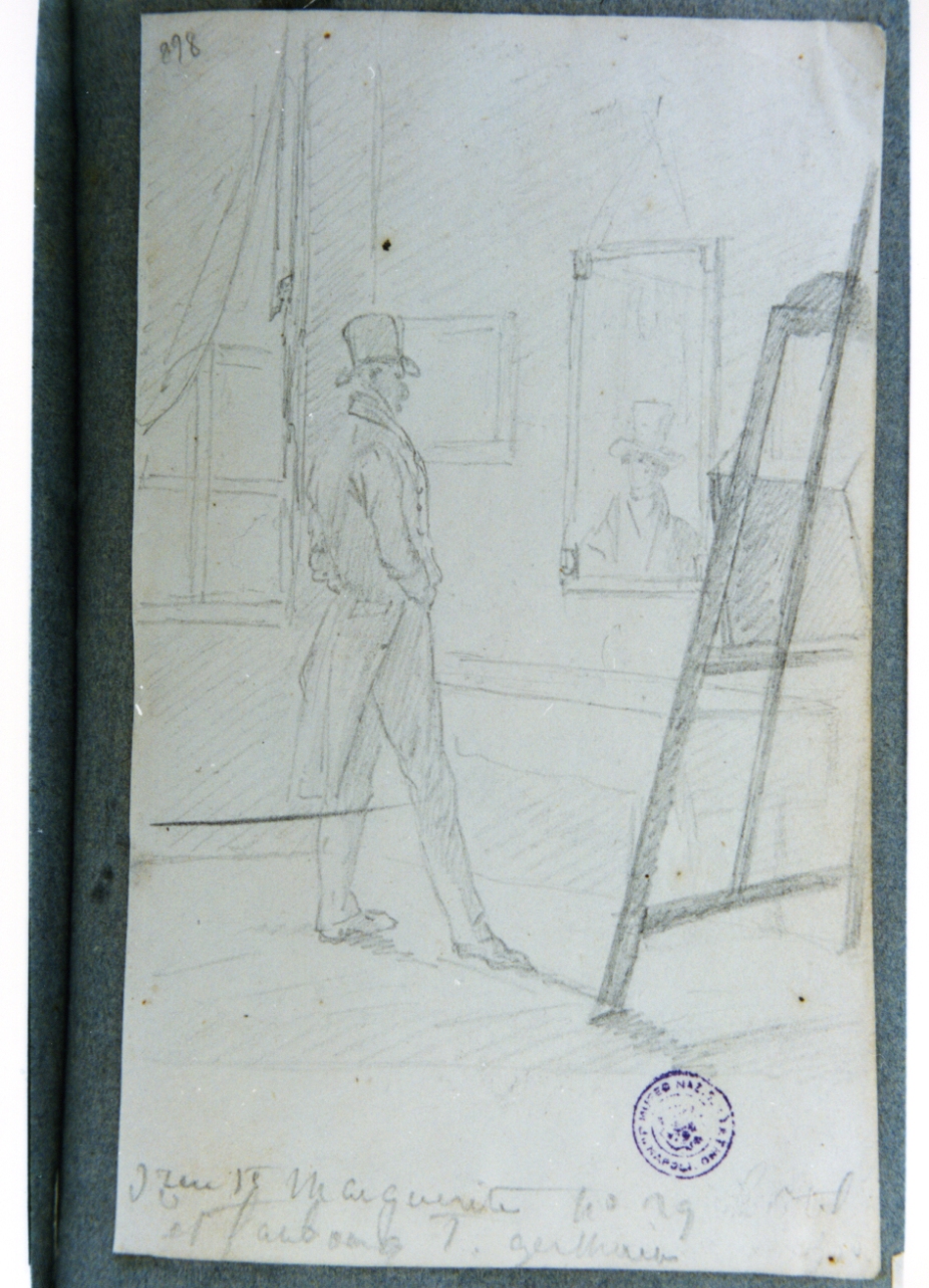 studio di figure maschili (disegno) di Vervloet Frans (sec. XIX)