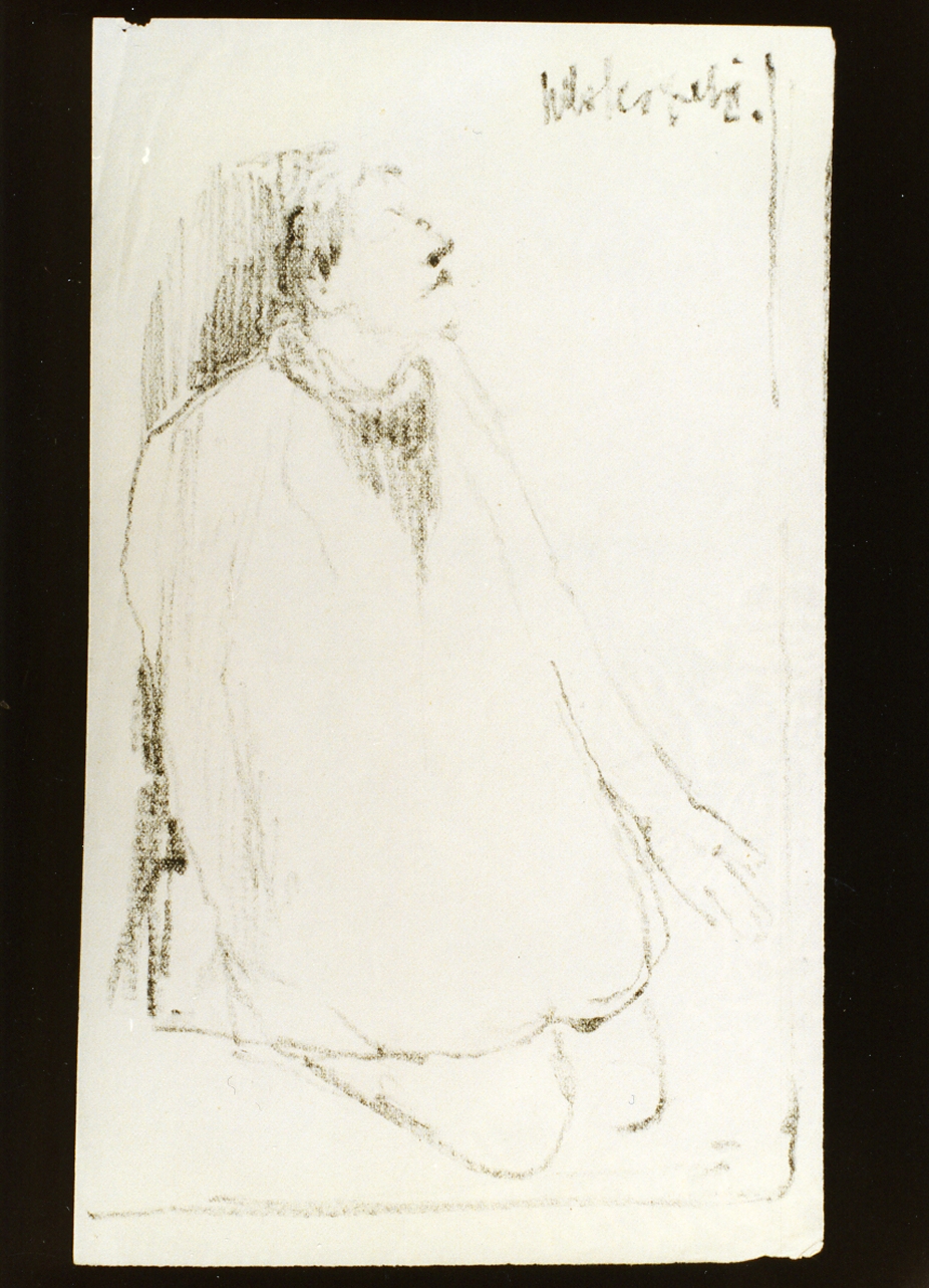 figura maschile (disegno) di Scorzelli Raffaello (metà sec. XX)