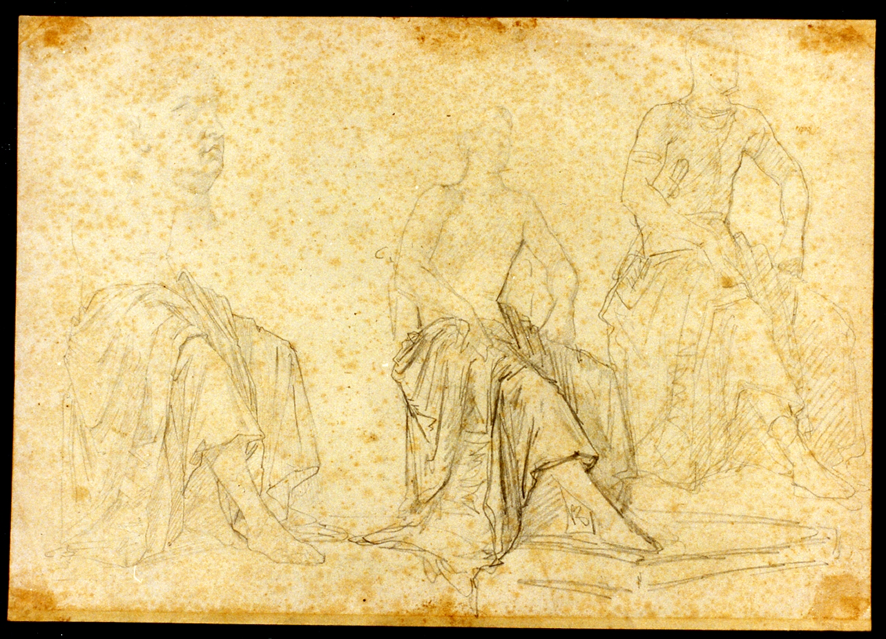 studio di figure (disegno) di Altamura Saverio (sec. XIX)