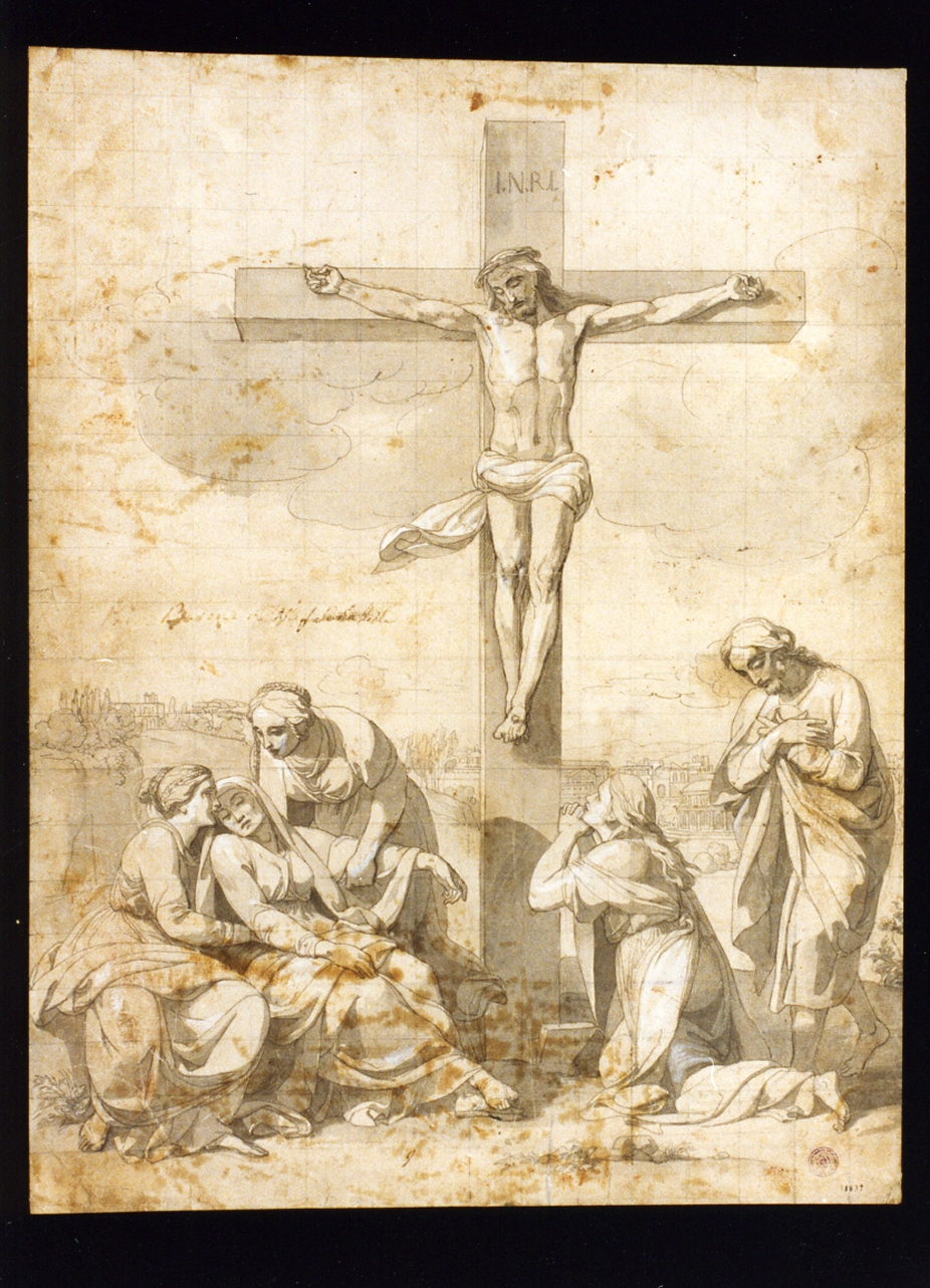 crocifissione (disegno) di Camuccini Vincenzo (secondo quarto sec. XIX)