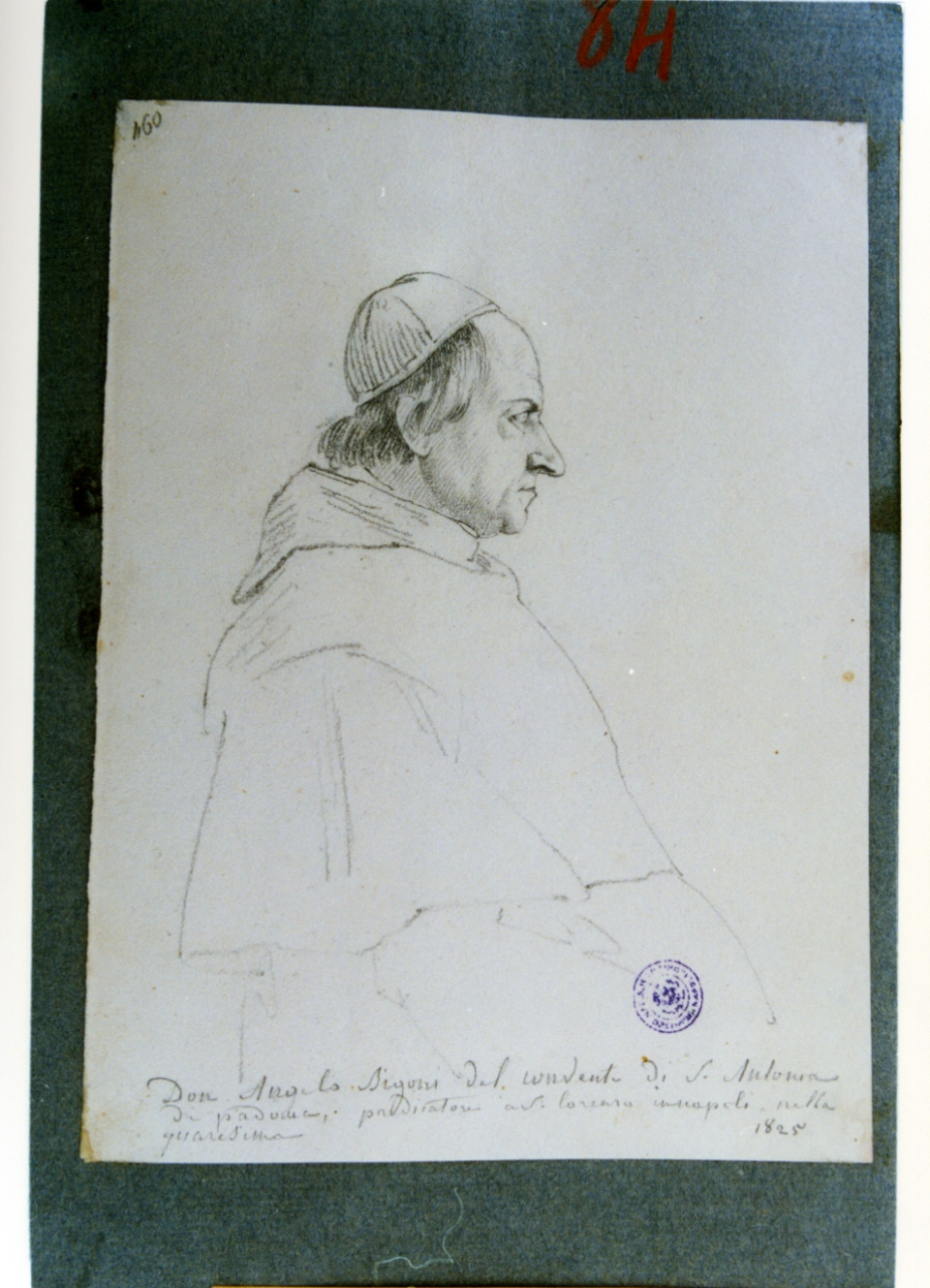 ritratto d'uomo (disegno) di Vervloet Frans (sec. XIX)