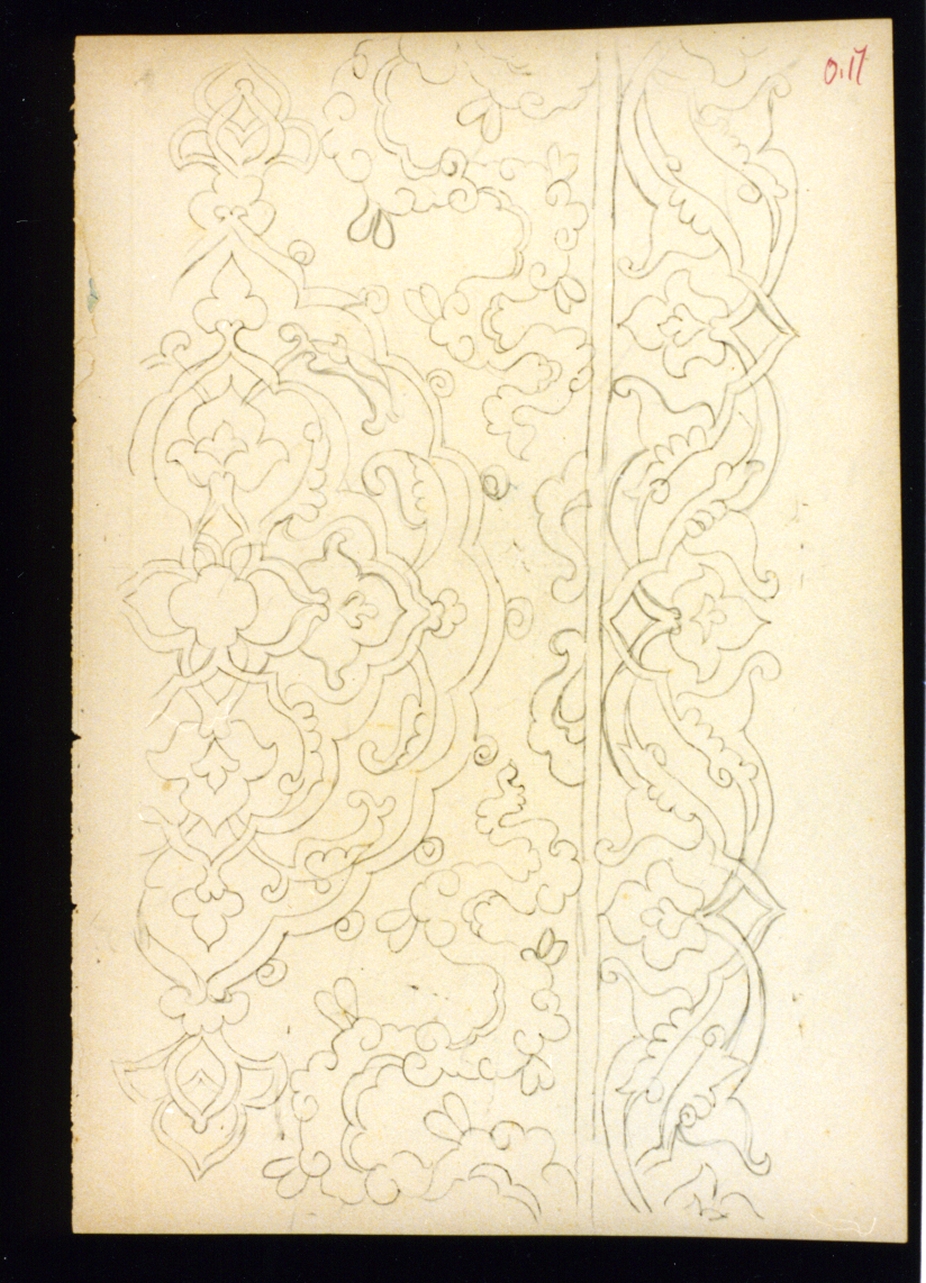 motivi decorativi (disegno) di Vetri Paolo (sec. XIX)